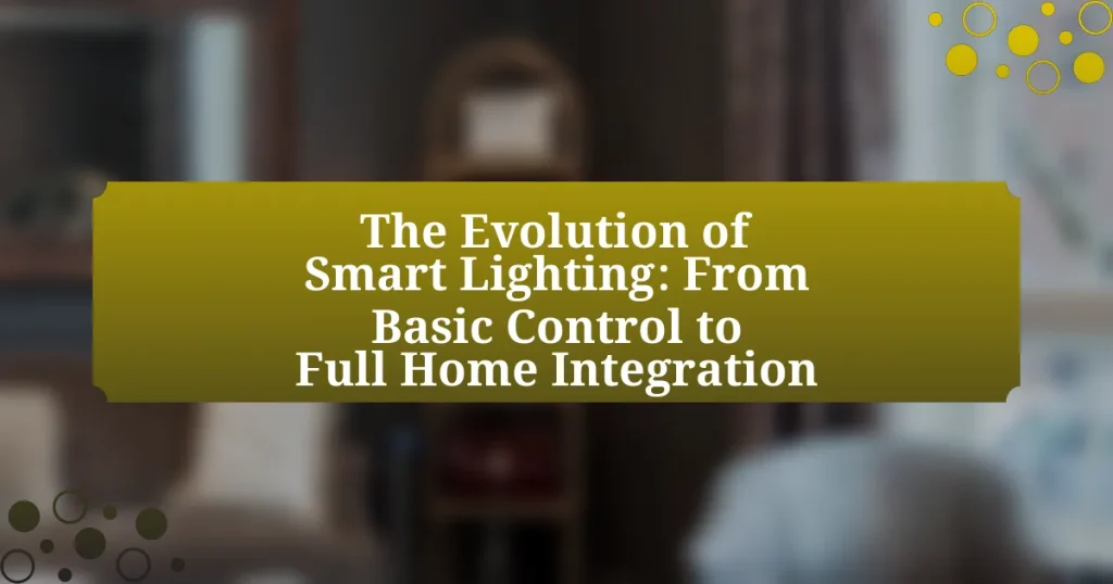 The Evolution of Smart Lighting: From Basic Control to Full Home Integration