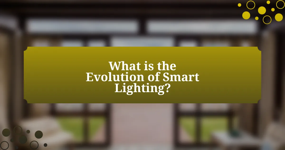 What is the Evolution of Smart Lighting?